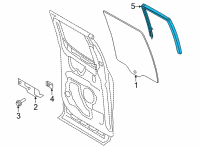 OEM 2016 Ford F-150 Run Channel Diagram - FL3Z-1825767-A