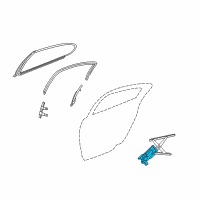 OEM 2000 Chrysler Concorde Window Regulator Motor Diagram - 5012544AB