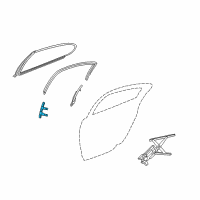 OEM 1999 Chrysler Concorde Window Channel Diagram - 4780514AB