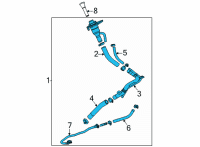 OEM Cadillac Escalade ESV Filler Pipe Diagram - 84692820