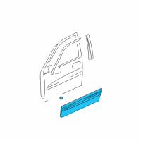 OEM 2003 Kia Sedona GARNISH Assembly-Fender, R Diagram - 0K56B50CB0BXX