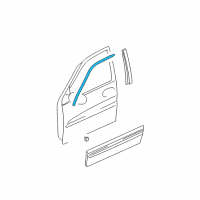 OEM 2003 Kia Sedona Tape-Door NO1 LH Diagram - 0K55259981