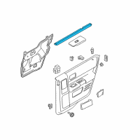 OEM 2010 Ford Flex Belt Weatherstrip Diagram - 8A8Z-7425861-A