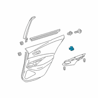 OEM Toyota C-HR Window Switch Diagram - 84810-12120