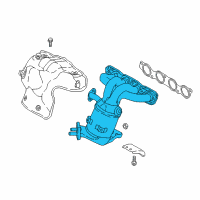 OEM Kia Niro Exhaust Manifold Assembly Diagram - 2851003HA4