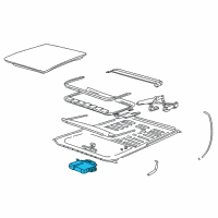 OEM Saturn LW2 Motor Asm, Sun Roof Actuator Diagram - 22697598