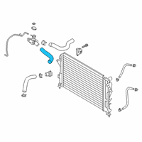 OEM 2020 Hyundai Kona Hose-Radiator Inlet Diagram - 25411-J9200