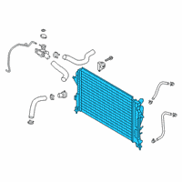 OEM 2018 Hyundai Kona Radiator Assembly Diagram - 25310-J9200