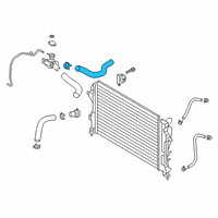 OEM 2018 Hyundai Kona Hose Assembly-Radiator, Upper Diagram - 25414-J9200