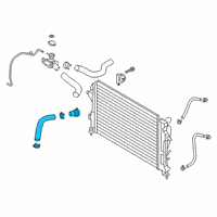 OEM 2019 Hyundai Kona Hose Assembly-Radaator, Lower Diagram - 25415-J9200