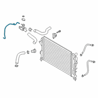 OEM 2018 Hyundai Kona Hose & Clamp Assembly Diagram - 25450-J9200