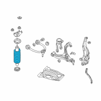 OEM 2017 Jeep Grand Cherokee Front Coil Spring Diagram - 68029626AF