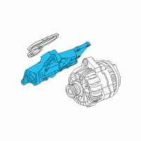 OEM BMW 650i Alternator Supporting Bracket Diagram - 12-31-7-533-837