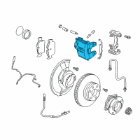 OEM 2008 BMW X5 Brake Caliper Left Diagram - 34-11-6-776-783