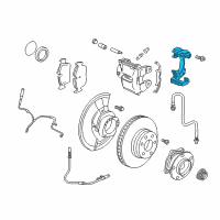 OEM 2010 BMW X5 Calliper Carrier Left Diagram - 34-11-6-778-399