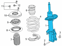 OEM Ford Bronco Sport SHOCK ABSORBER ASY Diagram - LX6Z-18124-BY