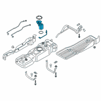 OEM 2018 Ford F-150 Fuel Pump Diagram - JL3Z-9H307-M