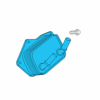 OEM 2020 Cadillac CT4 Oil Cooler Diagram - 55486915