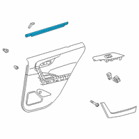 OEM 2021 Toyota RAV4 Belt Weatherstrip Diagram - 68173-0R050