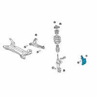 OEM 2014 Jeep Patriot Suspension Knuckle Front Right Diagram - 68088498AD