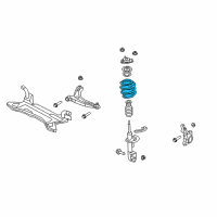 OEM 2010 Jeep Patriot Front Coil Spring Diagram - 5105842AD