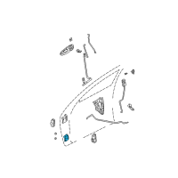 OEM Chrysler Sebring Front Door Lower Hinge Diagram - 5127794AA