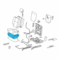 OEM 2019 Toyota 4Runner Seat Cushion Pad Diagram - 71611-60560