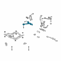 OEM 2012 Acura RL Arm, Left Front (Lower) Diagram - 51360-SJA-A01