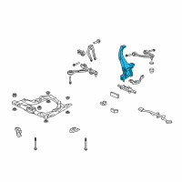 OEM 2009 Acura RL Knuckle, Right Front Diagram - 51210-SJA-010