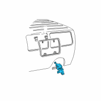 OEM 1995 Ford E-350 Econoline Club Wagon Latch Diagram - F2UZ-1527158-B