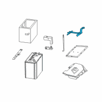 OEM 2007 Toyota Highlander Battery Hold Down Diagram - 74404-48060