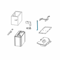 OEM Lexus ES330 Bolt, Battery Clamp Diagram - 74451-33010