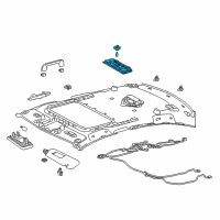 OEM Lexus RX350L Lamp Assy, Spot Diagram - 81360-48120-A0