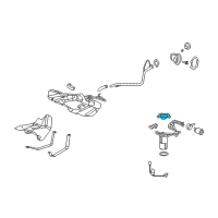 OEM 2018 Cadillac XT5 Sending Unit Retainer Diagram - 15776431