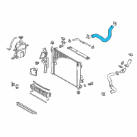 OEM 2022 Lexus ES250 Hose, Radiator, NO.2 Diagram - 16572-F0020