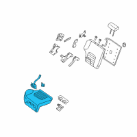 OEM 2005 Nissan Xterra Cushion Assy-Rear Seat, RH Diagram - 88300-EA460