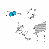 OEM 2020 Chevrolet Impala A/C Compressor Diagram - 84381700