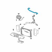 OEM 2005 GMC Sierra 2500 HD Upper Hose Diagram - 15792832