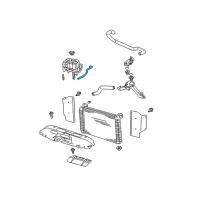 OEM 2007 Chevrolet Silverado 3500 Classic Hose Asm-Radiator Surge Tank Inlet Diagram - 15140824