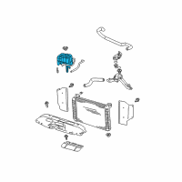 OEM 2001 Chevrolet Silverado 2500 HD Recovery Tank Diagram - 19353729