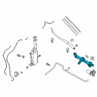 OEM 2019 Hyundai Santa Fe Linkage Assembly-Windshield Wiper Diagram - 98120-S1000