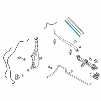 OEM 2020 Hyundai Elantra GT Wiper Blade Rubber Assembly(Passenger) Diagram - 98361-2S000