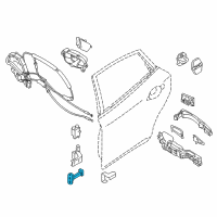 OEM Infiniti M37 Check Link Assembly - Rear Dr, LH Diagram - 82431-1MA0B