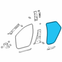 OEM 2018 Toyota Corolla iM Surround Weatherstrip Diagram - 62331-12190