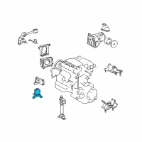 OEM 2002 Toyota Sienna Front Mount Diagram - 12361-0A070