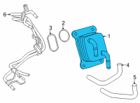 OEM Toyota Oil Cooler Diagram - 15710-31100