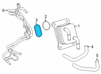 OEM 2022 Toyota 4Runner Oil Cooler O-Ring Diagram - 15785-31060