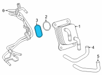 OEM 2017 Toyota Tacoma Oil Cooler O-Ring Diagram - 15785-31060