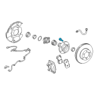 OEM 2016 Toyota Tacoma Wheel Hub Wheel Stud Diagram - 90942-02081