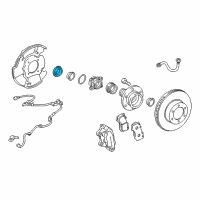 OEM Toyota Grease Cap Diagram - 43442-04010